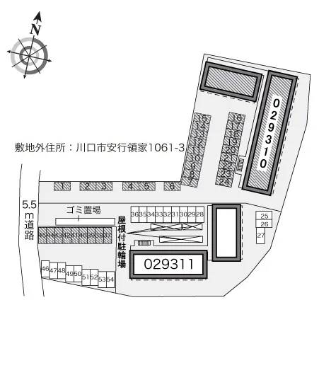 ★手数料０円★川口市安行領家 月極駐車場